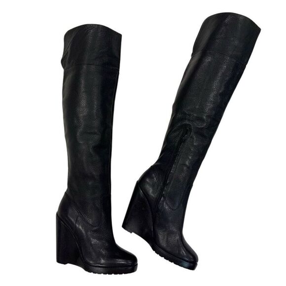 LRL OTK High Wedge Boots (Sz 7.5) - Picture 3 of 12